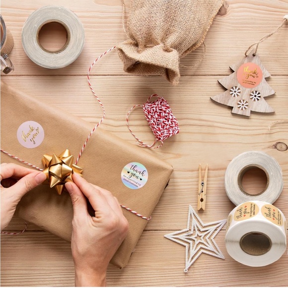 Thank you stickers 500 pcs per roll (1” diameter) for your small business - Picture 4 of 6